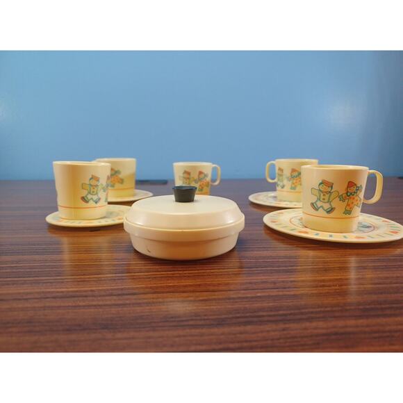 1980's Chilton Globe Kids Toys Cups Saucers Boy And Girl Design - Picture 2 of 10